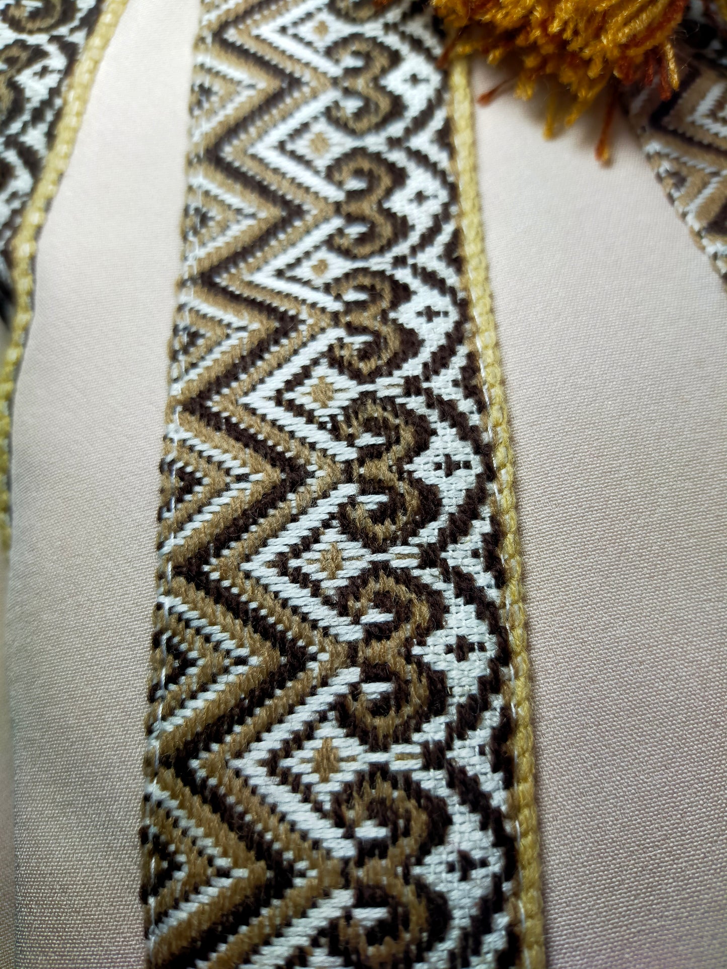 Ukrainian linen vyshyvanka dress with a belt