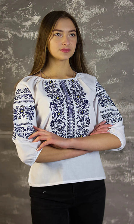 Women's blouse with embroidery