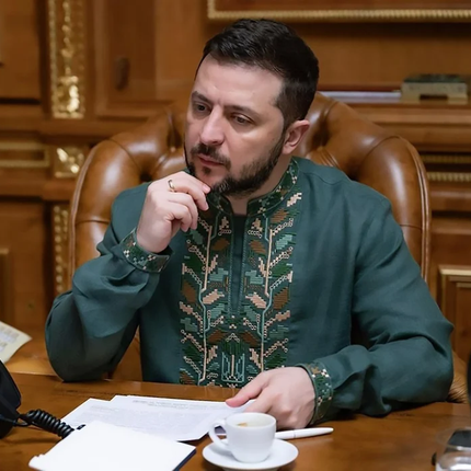 Zelensky's embroidered shirt