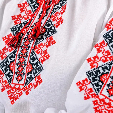 Womens embroidered shirt Ukrainochka with red embroidery