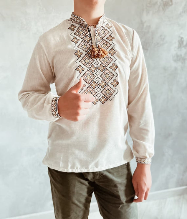 Traditional Ukrainian Shirt for Men