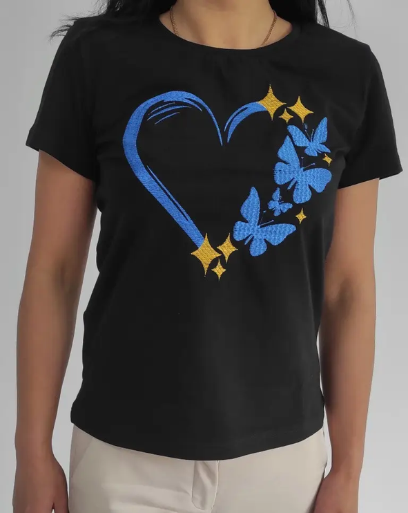 Embroidered Heart T Shirt_1