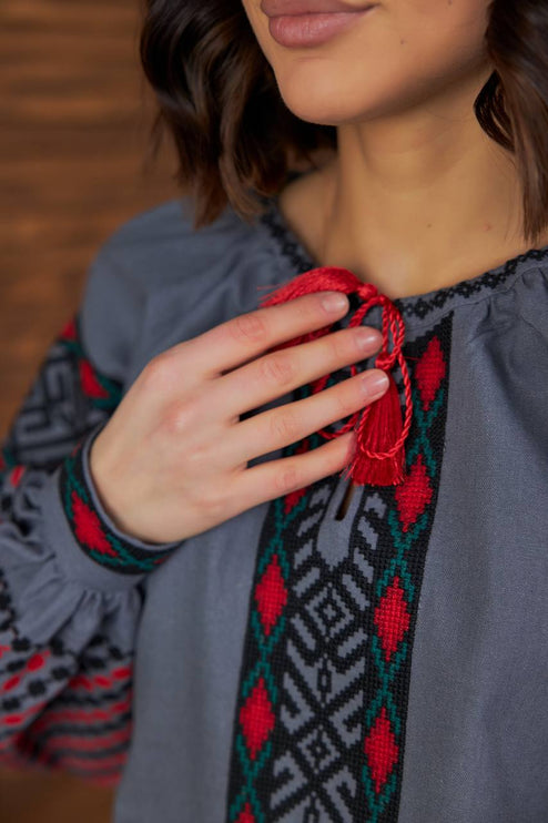Embroidered Ukrainian woman's blouse