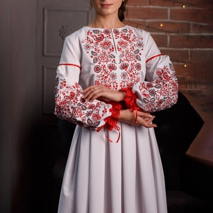Embroidered Ukrainian dress