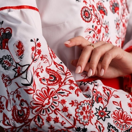 Embroidered Ukrainian dress