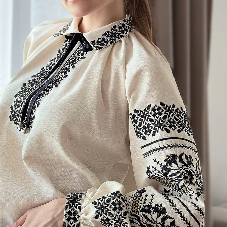 Embroidered blouse for women in Ukrainian style