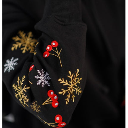 Embroidered hoodies with a Christmas ornament