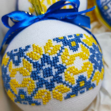 Set of New Year's ornaments in Ukrainian style