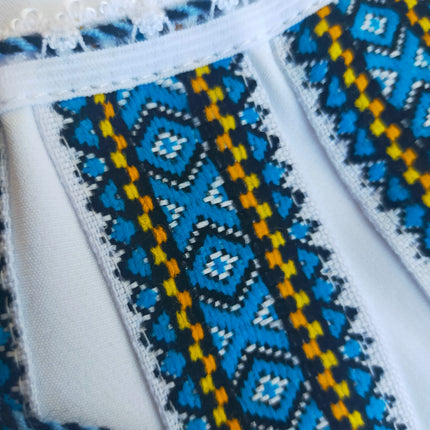 Traditional summer Ukrainian embroidered dress