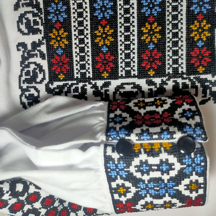 Traditional Ukrainian Embroidered Blouse