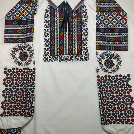 Traditional Ukrainian Embroidered Blouse