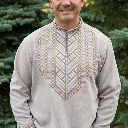 Men's Ukrainian embroidered shirt