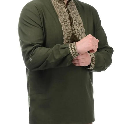 Mens vyshyvanka  modern linen