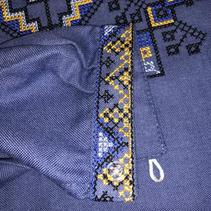 Modern men's embroidered shirt
