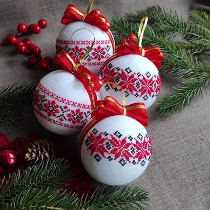 New Year ornament in Ukrainian style