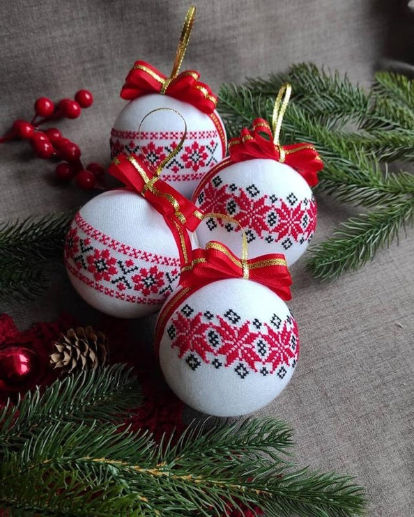 New Year ornament in Ukrainian style