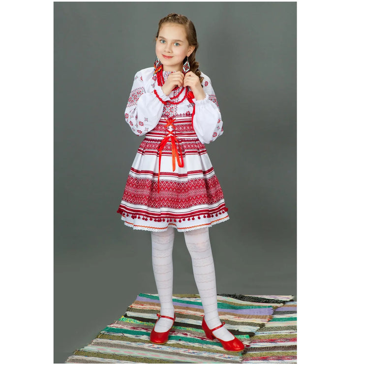 Traditional Ukrainian costume for a girl