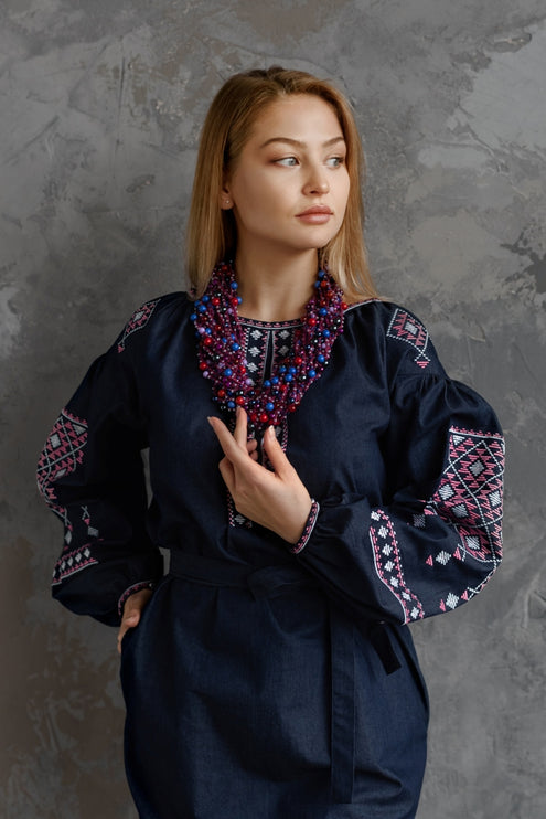 Ukrainian Designer Embroidered Dress