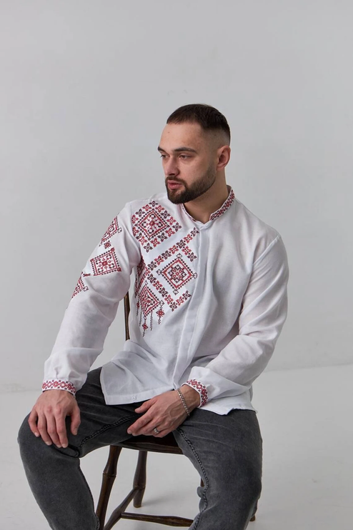 Ukrainian embroidered men vyshyvanka