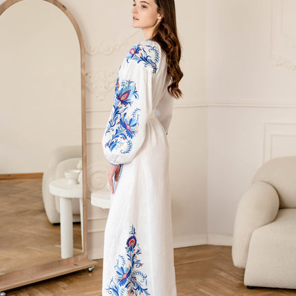 Ukrainian embroidered women's dress