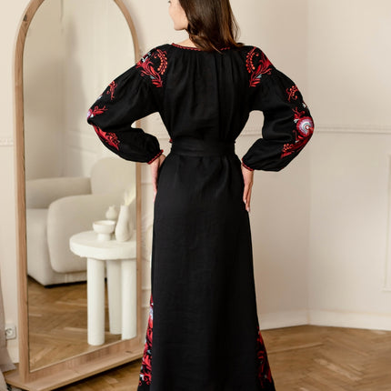 Ukrainian embroidered women's dress