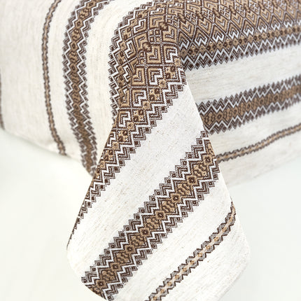 Ukrainian linen tablecloth with folk pattern and 6 napkins
