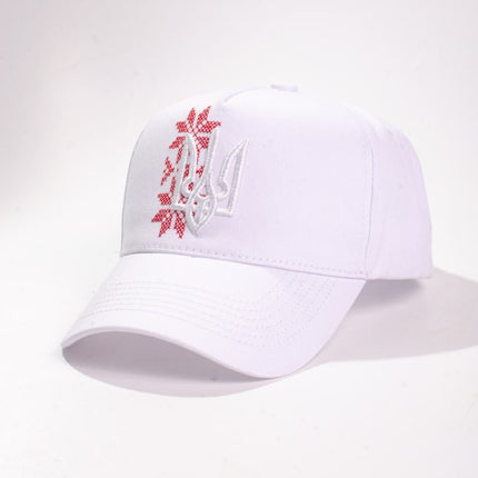 Ukrainian baseball cap with embroidered tryzub
