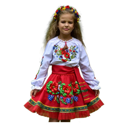 Ukrainian costume for a girl