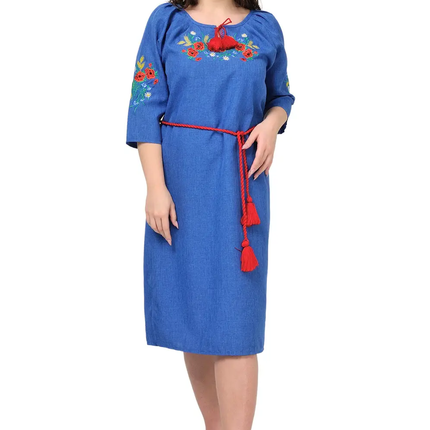 Ukrainian dresses with 3/4 sleeves
