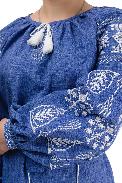 Ukrainian dress with embroidery