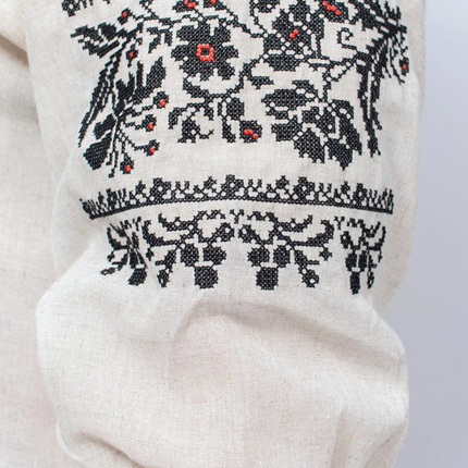 Ukrainian embroidered linen shirt