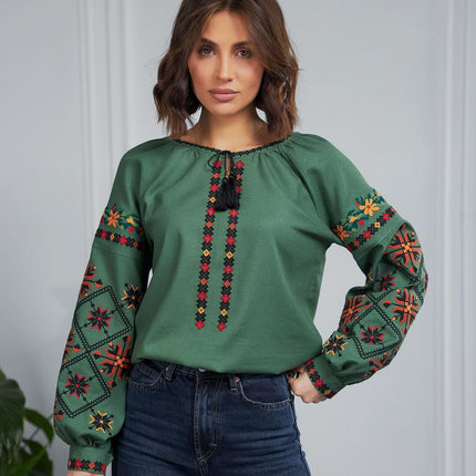 Women's embroidered shirt Unconquered