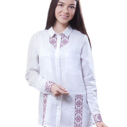 Women's blouse in Ukrainian style with embroidery