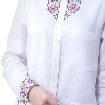 Women's blouse in Ukrainian style with embroidery