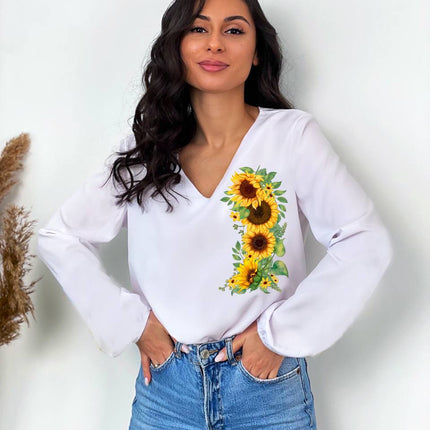 Women's blouse with floral print