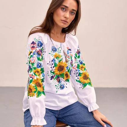 Womens embroidered blouse