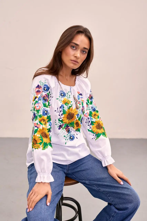 Womens embroidered blouse