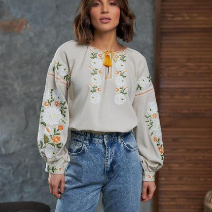 Embroidered blouse for women Petrykivka