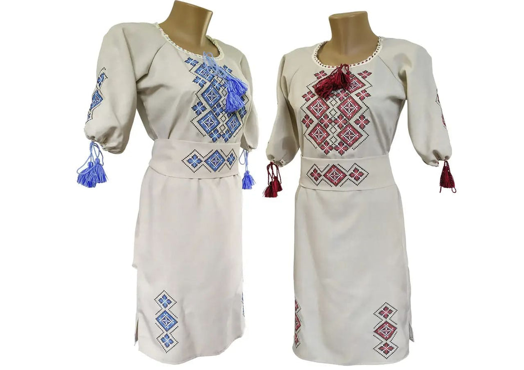 Ukrainian embroidered dress